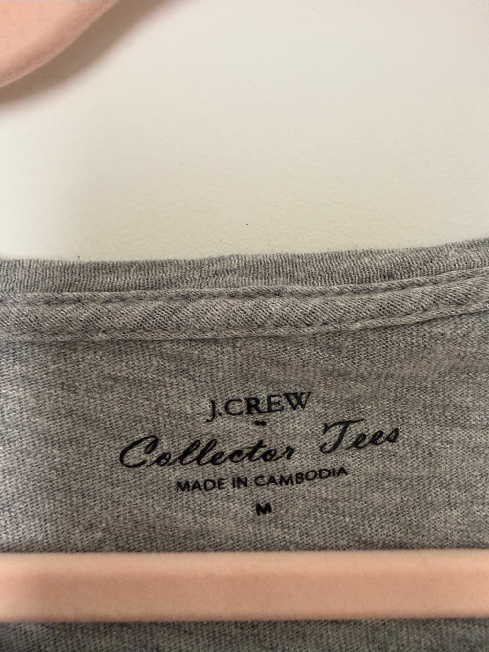J. Crew Gray Short-Sleeve Tee with Swan Pair Graphic - Picture 2 of 6